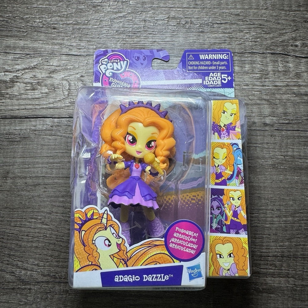 My Little Pony MLP Equestria Girls Poseable Adagio Dazzle, Hasbro, New in Box